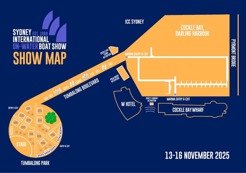 Sydney International On-Water Boat Show - Show Map - photo © Sydney Boat Show