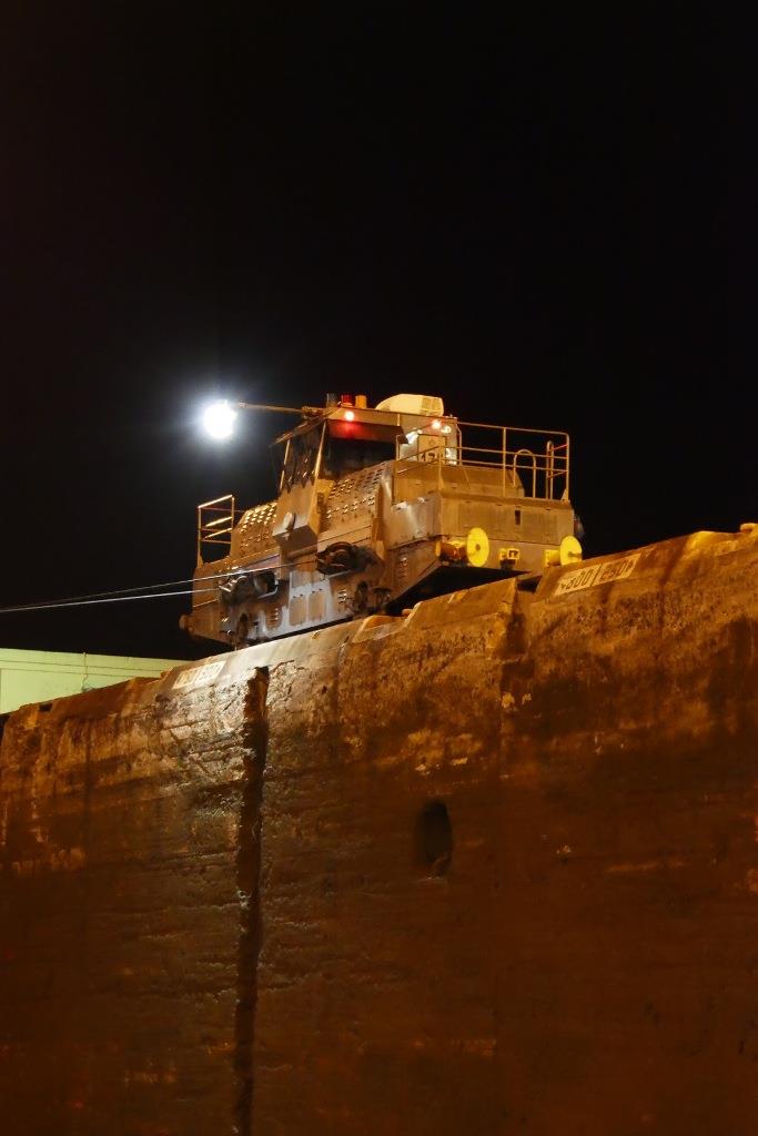 Mules positioning the freighter ahead of us. - photo © SV Taipan