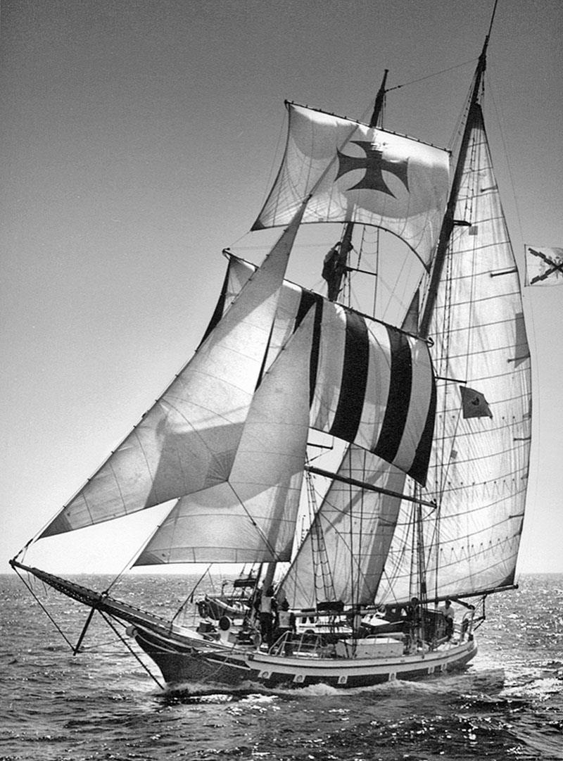 Rendezvous under full sail photo copyright Photo supplied taken at  and featuring the Tall Ships class