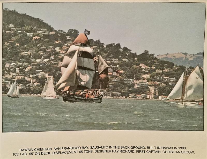 Hawaiian Chieftain on San Francisco Bay photo copyright Christian Skouw taken at  and featuring the Tall Ships class