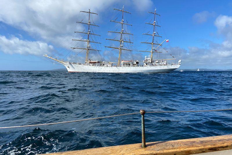 Tall ship Dar Mlodziezy spotted in Falmouth - photo © Corin Nelson-Smith