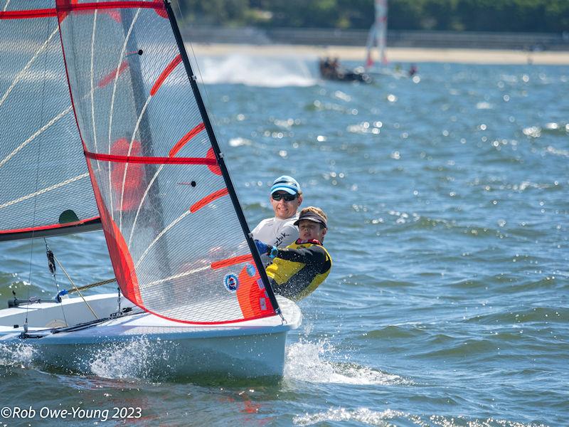 Hugh and Zach Tait win the 46th NSW Tasar States photo copyright Rob Owe-Young taken at Georges River 16ft Skiff Sailing Club  and featuring the Tasar class