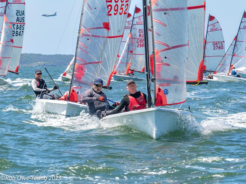 Rick Longbottom & Darryl Bentley during the 46th NSW Tasar States photo copyright Rob Owe-Young taken at Georges River 16ft Skiff Sailing Club  and featuring the Tasar class