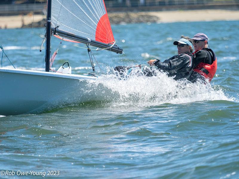 Chris Dance and Peter Hackett third overall in the 46th NSW Tasar States photo copyright Rob Owe-Young taken at Georges River 16ft Skiff Sailing Club  and featuring the Tasar class