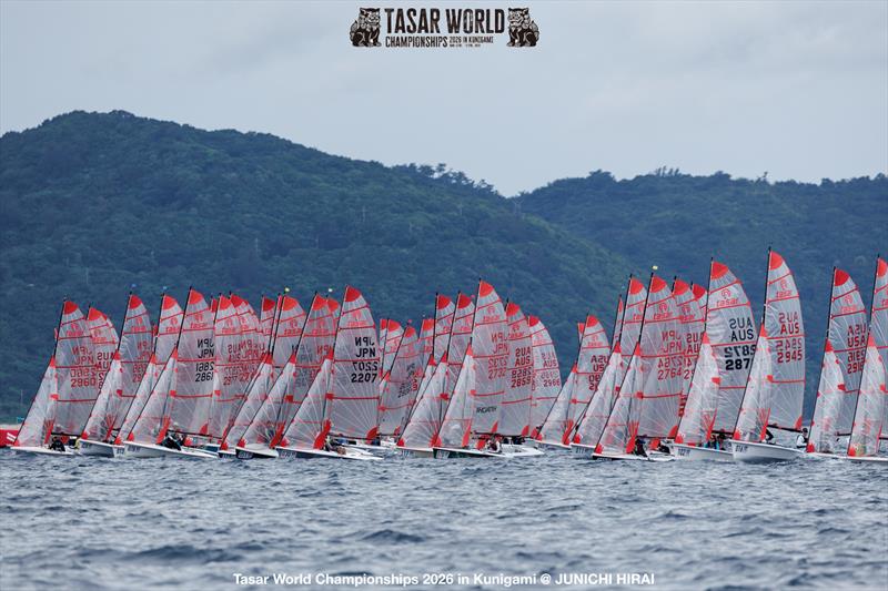 Race 11 start at the Tasar World Championships in Japan - photo © Junichi Hirai