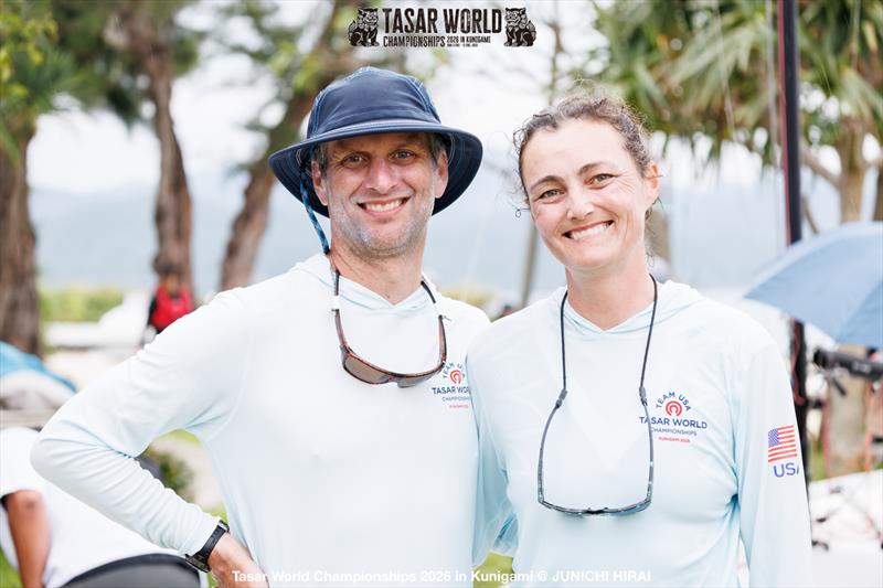 Dalton Bergan and Lindsay Bergan win the Tasar World Championships in Japan - photo © Junichi Hirai