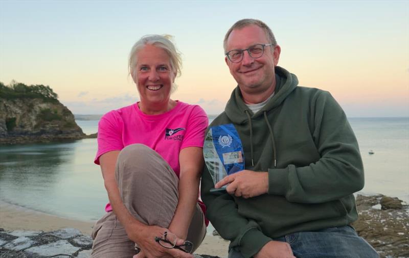 Sarah Desjonqueres and Paddy Seyler, Fast Fleet winners - Charlestown Regatta at Porthpean - photo © Clare Royle
