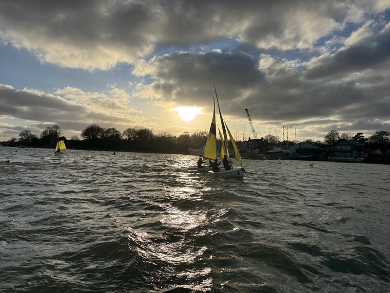 Christmas Eve Team Racing at Waldringfield - photo © Neil Collingridge