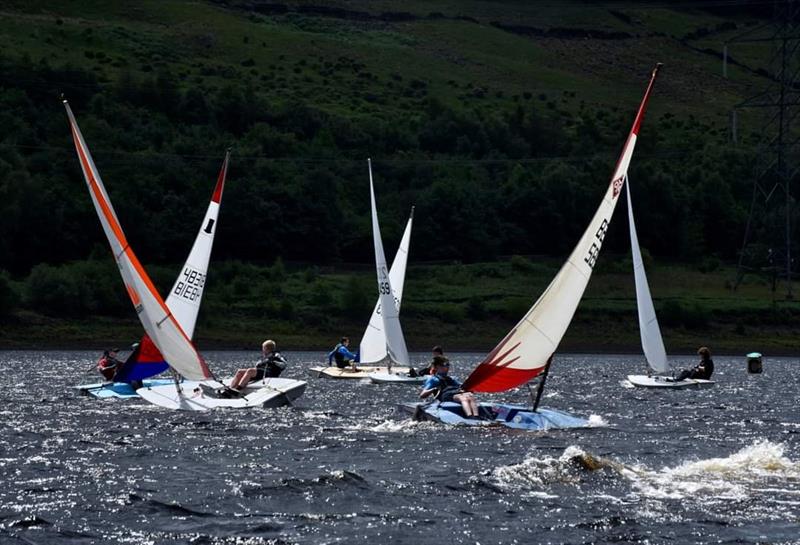 Derbyshire Youth Sailing at Combs photo copyright Joanne Hill taken at Combs Sailing Club and featuring the Topper class