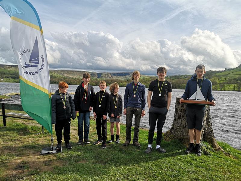 Derbyshire Youth Sailing at Toddbrook event at Combs photo copyright J Hill taken at Combs Sailing Club and featuring the Topper class