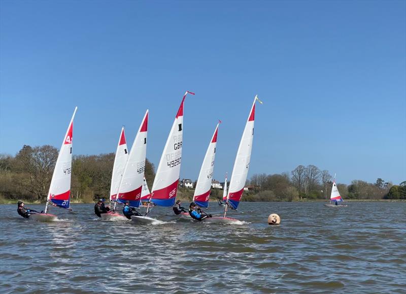 Topper SW training and Traveller at Durleigh photo copyright Tamsin Hoult taken at Durleigh Sailing Centre and featuring the Topper class