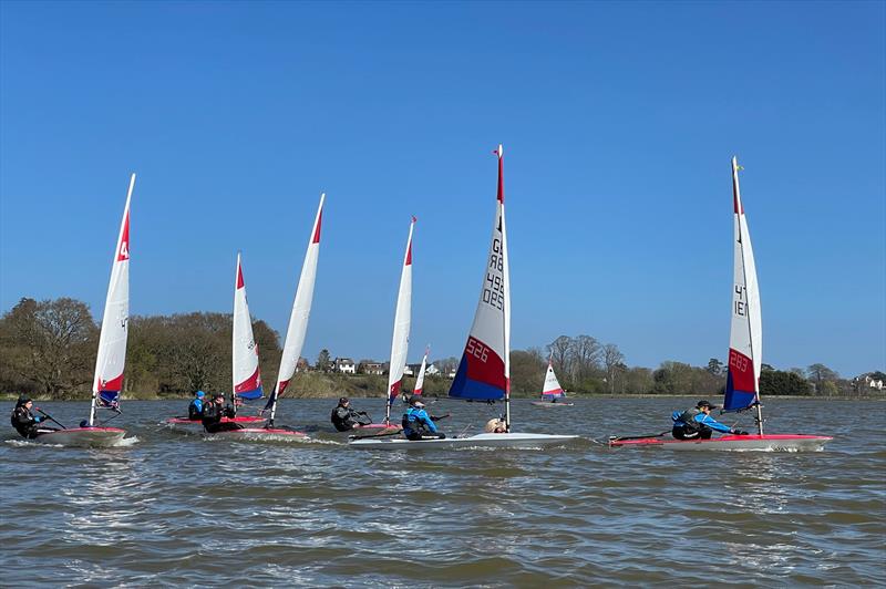 Topper SW training and Traveller at Durleigh photo copyright Tamsin Hoult taken at Durleigh Sailing Centre and featuring the Topper class