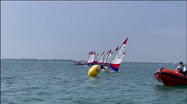 Start Line Practice  during the Topper Coaching at Hayling Island - photo © Mark Antonelli