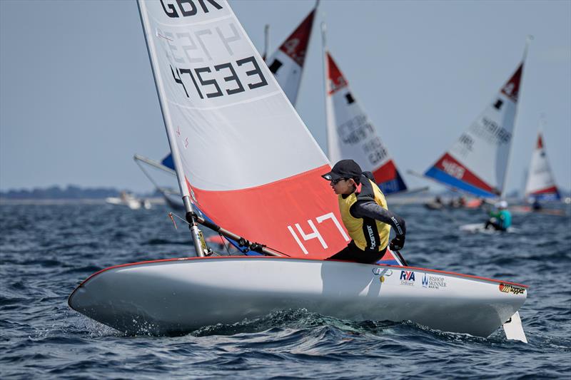 Hari Clark racing in the Topper World Championship in Quiberon, France - photo © Javier Blanco Gomez / Yepa Photography