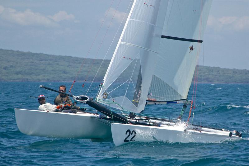 Jorg Steiner and Michael Gloor (SUI) second overall - Int Tornado Worlds - Day 5, presented by Candida, January 10, 2019 - photo © Richard Gladwell