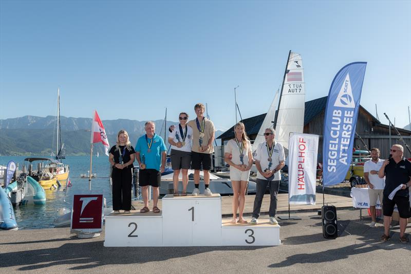 2025 Tornado Open, Mixed and Youth European Championship podium - photo © Maria Knoll