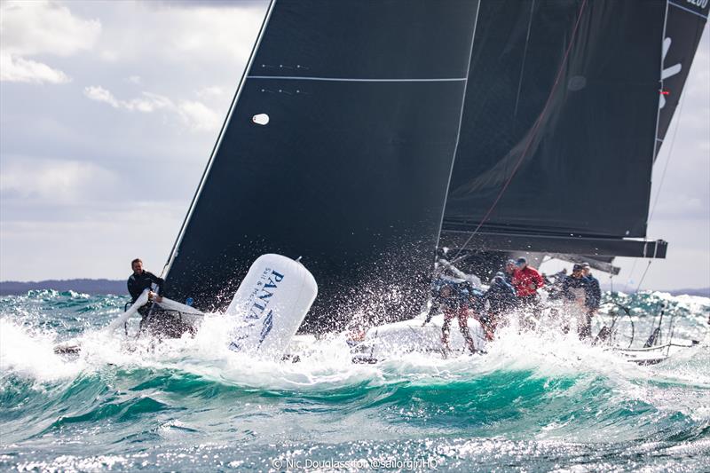 Quest on a mission during Pallas Capital Gold Cup Act 3 photo copyright Nic Douglass for @sailorgirlHQ taken at Newcastle Cruising Yacht Club and featuring the TP52 class