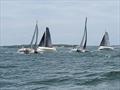 Racecourse action at the 2023 Corsair Nationals, which was hosted by the Beverly Yacht Club and organized by the New England Multihull Association © Images BBMR/NEMA