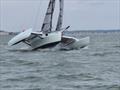 Racecourse action at the 2023 Corsair Nationals, which was hosted by the Beverly Yacht Club and organized by the New England Multihull Association © Images BBMR/NEMA