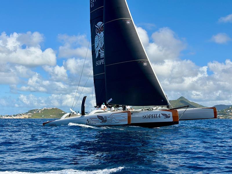 The overall winner, Sophia, couldn't be stopped when the breeze came up - Caribbean Multihull Challenge Race and Rally 2026 - photo © Andre Dede Knol