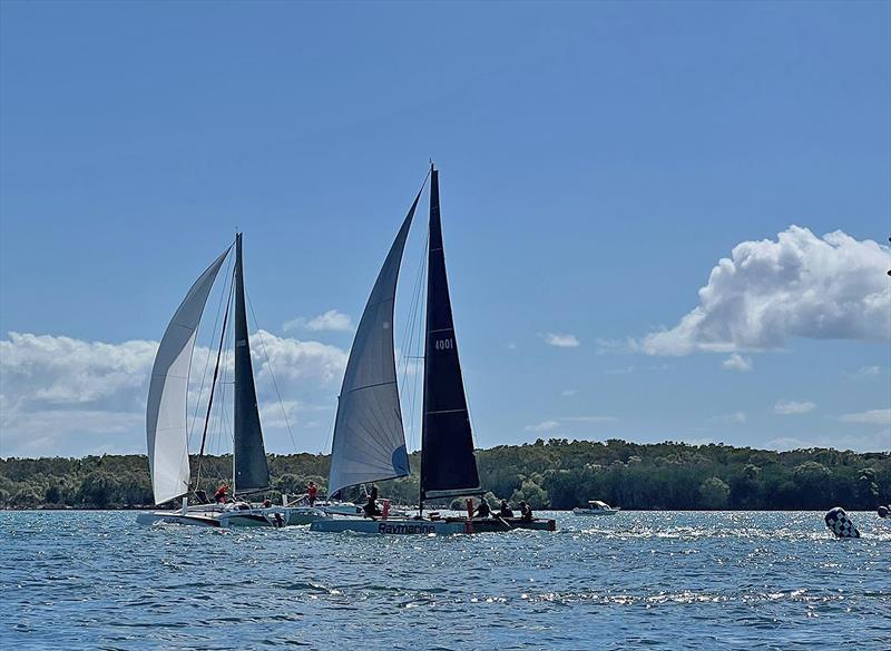 El Toro leading them away in the 2026 Surf to City race photo copyright Ben Kelly taken at Queensland Cruising Yacht Club and featuring the Trimaran class