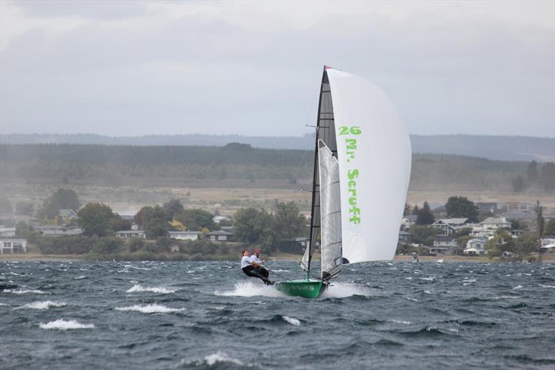 Mr Scruff - 12ft Skiff 2022 Nationals in Taupo photo copyright 12ft Skiff Class taken at Lake Taupo Yacht Club and featuring the 12ft Skiff class