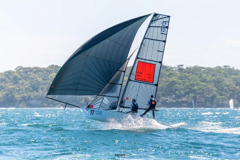 Balancing act on Sail Inc. - 2026 Tri Search 12ft Skiff Interdominion Championship - Day 4 - photo © @sprottmedia