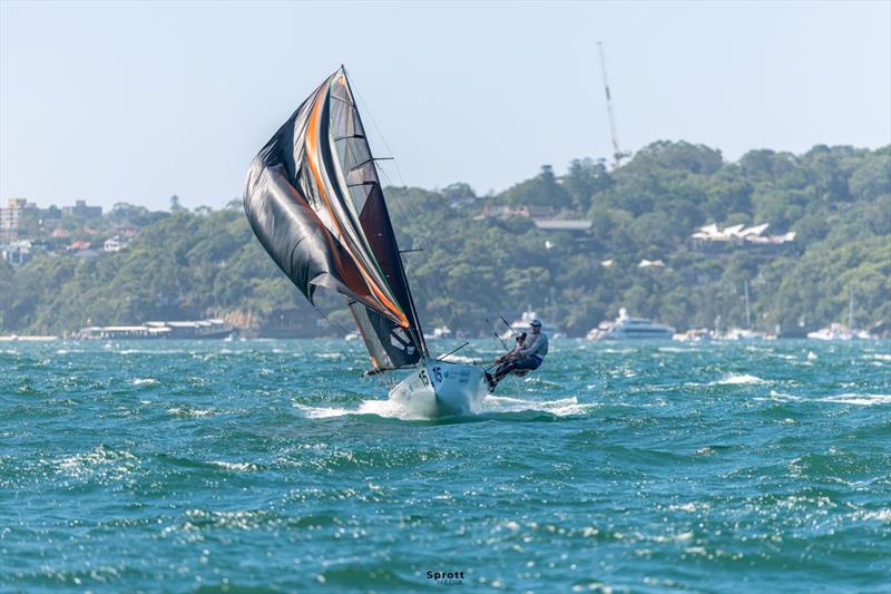 Sydney Sailmakers kept it upright through the lump and bump on Sydney Harbour - 2026 Tri Search 12ft Skiff Interdominion Championship - photo © @sprottmedia