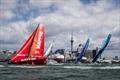 The former Volvo Ocean Race fleet racing in Auckland, March 2018 &copy; Jesus Renedo