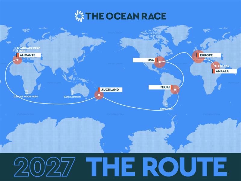 The course for The Ocean Race 2027  - photo © The Ocean Race