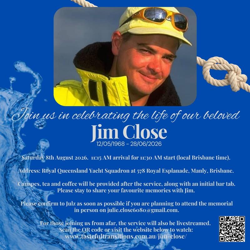 Jim Close - 1968-2026 photo copyright Close family taken at Royal Queensland Yacht Squadron and featuring the Volvo 70 class