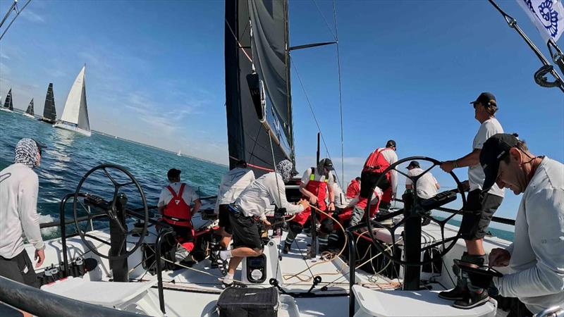 Jules Salter (right) and Team Pace at the start of the RORC Round Britain and Ireland Race - photo © Anthony Haines