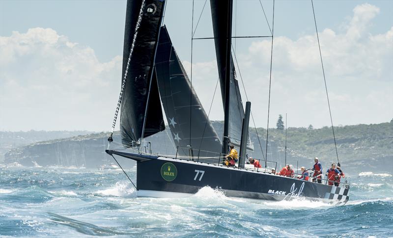 Black Jack during the Rolex Sydney Hobart Yacht Race photo copyright Rolex / Kurt Arrig taken at Cruising Yacht Club of Australia and featuring the Volvo 70 class
