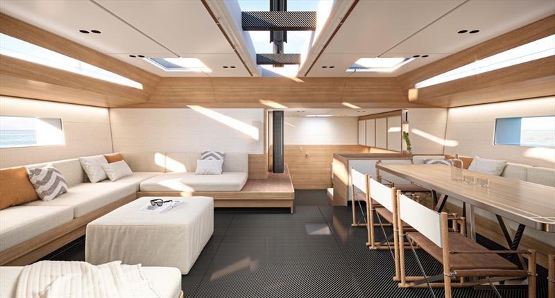 Wallywind110 - main salon photo copyright Wally Yachts taken at  and featuring the Wally class