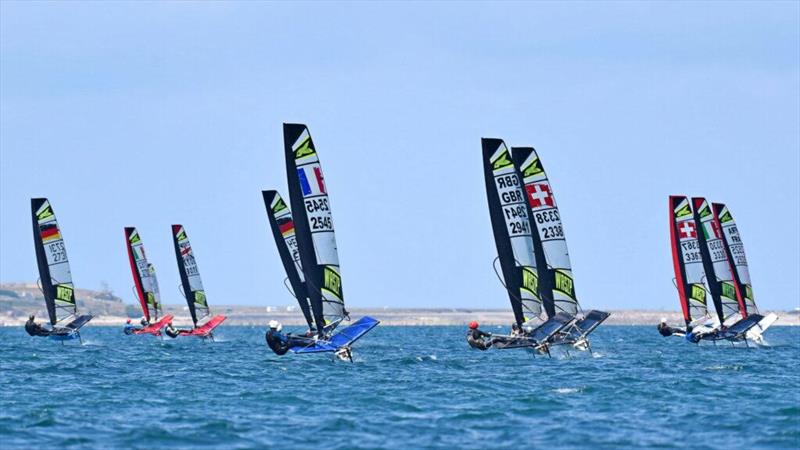 WASZP European Games day 5 photo copyright Christophe Le Bohec taken at Ecole Nationale de Voile et des Sports Nautiques and featuring the WASZP class