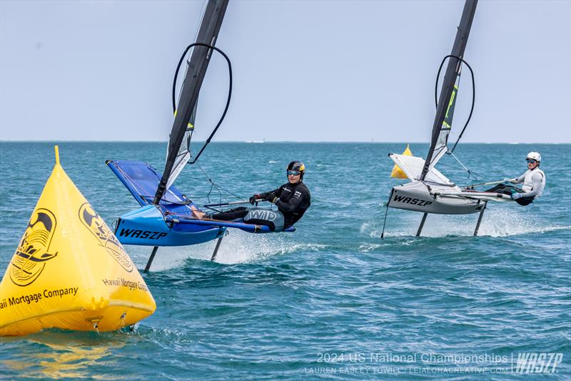 2024 WASZP US Nationals Day 2 photo copyright Lauren Easily Towill taken at Kaneohe Yacht Club and featuring the WASZP class