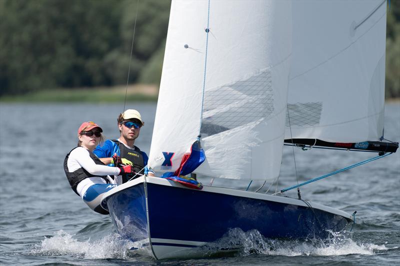 Nick and Matty Evans finish second overall in the Wayfarer Nationals at Grafham Water - photo © Paul Sanwell / OPP