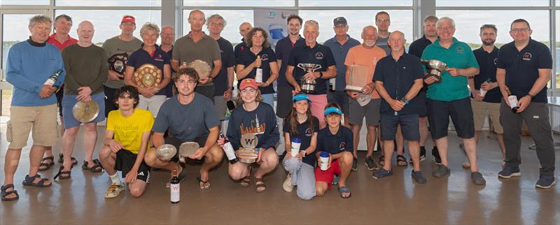 Prize winners in the Wayfarer Nationals at Grafham Water - photo © Paul Sanwell / OPP
