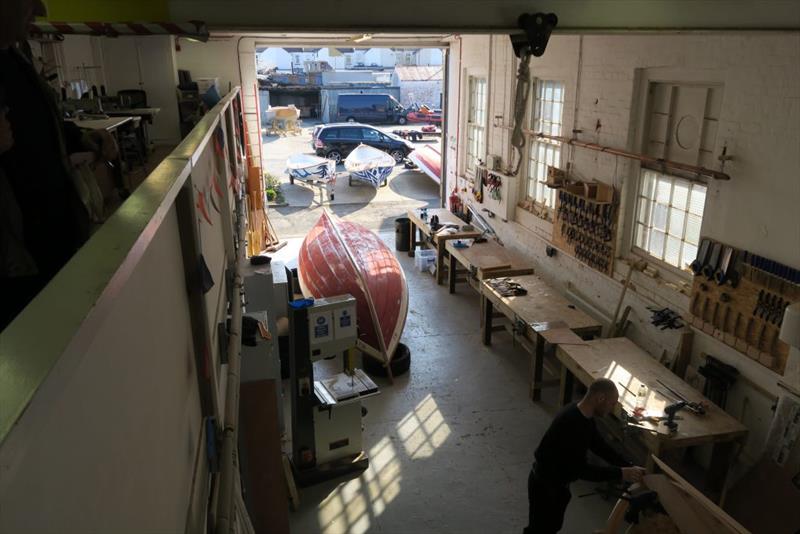 The workshop is well equipped with workbenches and a wide selection of tools, all neatly stored on highly visible pegboards photo copyright Wessex Resins & Adhesives taken at  and featuring the  class