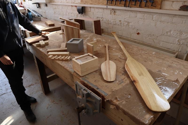 Oarsome Chance students are taught some basic techniques that can be used for other tasks photo copyright Wessex Resins & Adhesives taken at  and featuring the  class