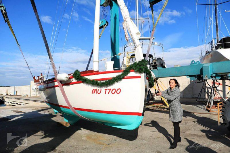 With the mast in and the detailing complete, all that remains is for the boat to be named photo copyright Wessex Resins & Adhesives taken at  and featuring the  class