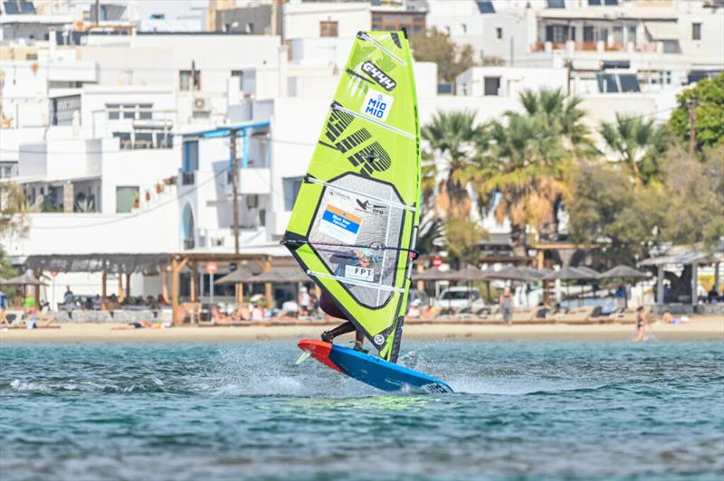 Lisa Kloster was pushing hard, really cracking down on the `training` part of Tow-In Training - 2025 Freestyle Pro Tour Naxos, Day 2 - photo © PROtography Official