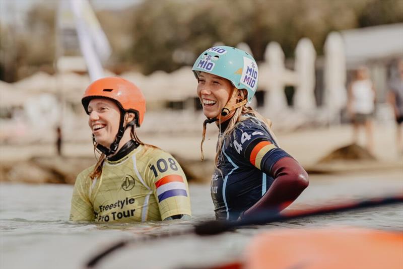 The day started off with the girls in the spotlight - 2025 Freestyle Pro Tour Naxos - photo © PROtography Official