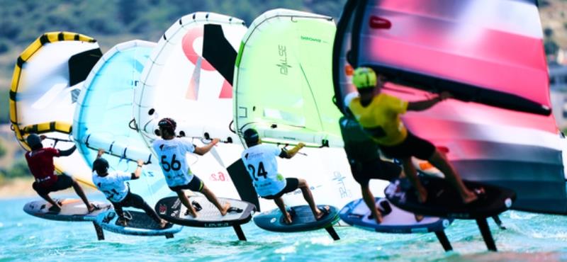Premiere at the Kieler Woche: Wingfoil Racing part of the regatta program for the first time photo copyright IWSA media taken at Kieler Yacht Club and featuring the Wing Foil class