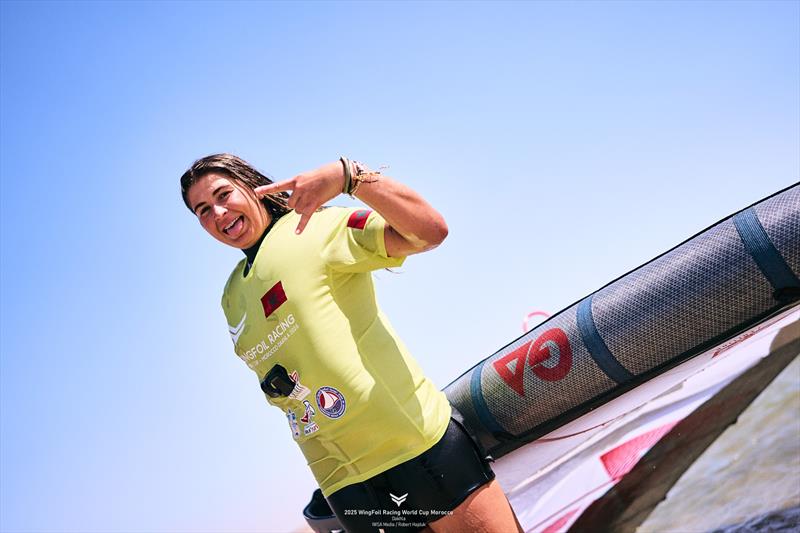 Maddalena Spanu [ITA] happy to start the season with a win - 2025 WingFoil Racing World Cup - photo © IWSA media / Robert Hajduk