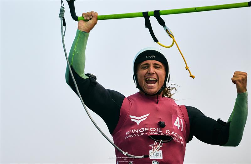 Jeremiah McDonald [NZL] won the Golden Ticket to the medal series - 2025 WingFoil Racing World Cup - photo © IWSA media / Robert Hajduk