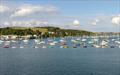 Fleet moored off the RCYC - Yachting World Dayboat Week at Falmouth © Wendy Davies