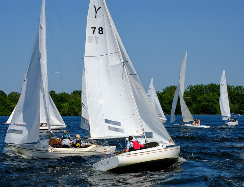 In choppy water during the Norfolk Broads Yeoman Open photo copyright Bruce Cairns / www.brucecairns.com taken at Norfolk Broads Yacht Club and featuring the Yeoman/Kinsman class