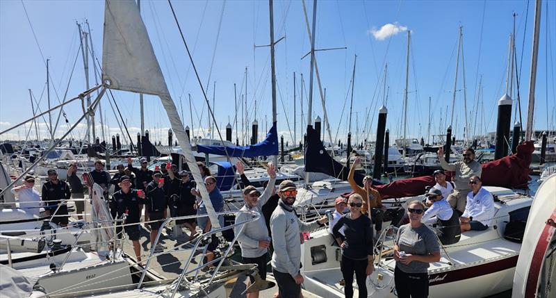 Dockside briefing - 2024 Young 88 Nationals - Bucklands Beach - March 16-17, 2024 - photo © Adam Mustill