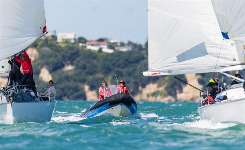 Umpiring team - 2024 Young 88 Nationals - Bucklands Beach - March 16-17, 2024 photo copyright Adam Mustill taken at Bucklands Beach Yacht Club and featuring the Young 88 class